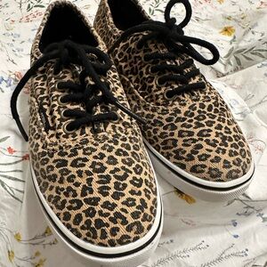 Vans Leopard Canvas Sneakers